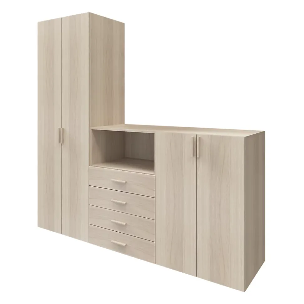 Caisson effet chêne GoodHome Atomia H. 225 x L. 75 x P. 58 cm