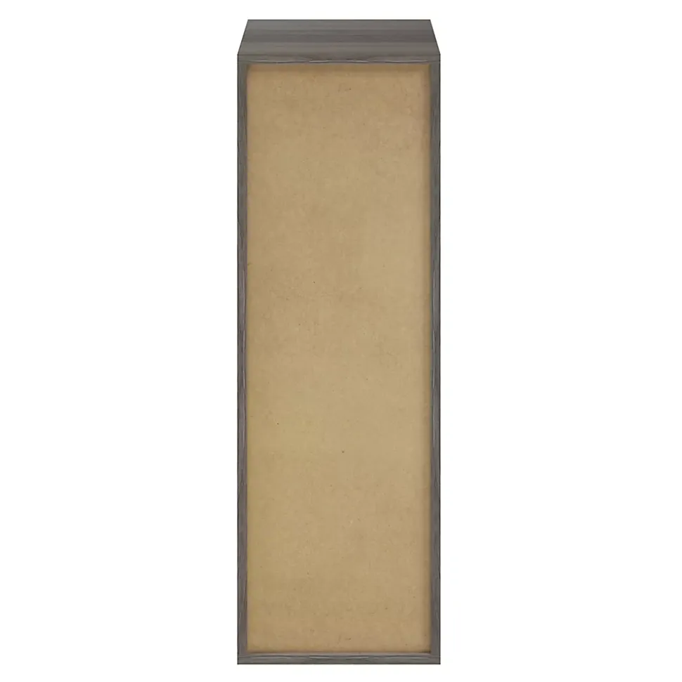 Caisson effet chêne grisé GoodHome Atomia H. 112,5 x L. 37,5 x P. 45 cm