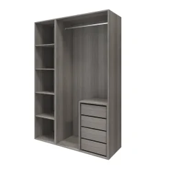 Caisson effet chêne grisé GoodHome Atomia H. 225 x L. 100 x P. 58 cm