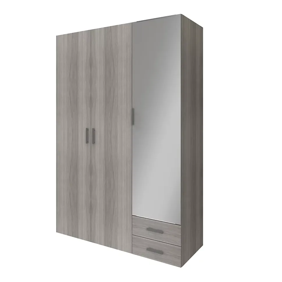 Caisson effet chêne grisé GoodHome Atomia H. 225 x L. 100 x P. 58 cm