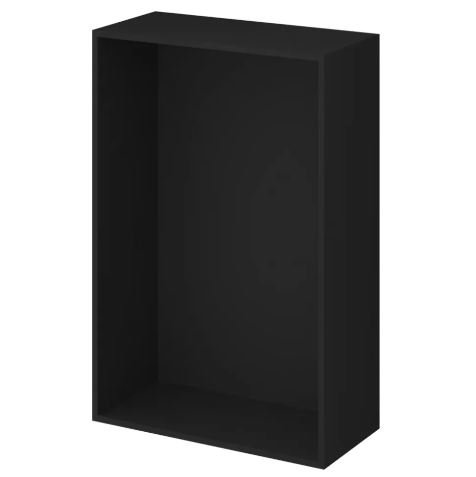 Caisson noir GoodHome Atomia H. 112,5 x L. 75 x P. 35 cm