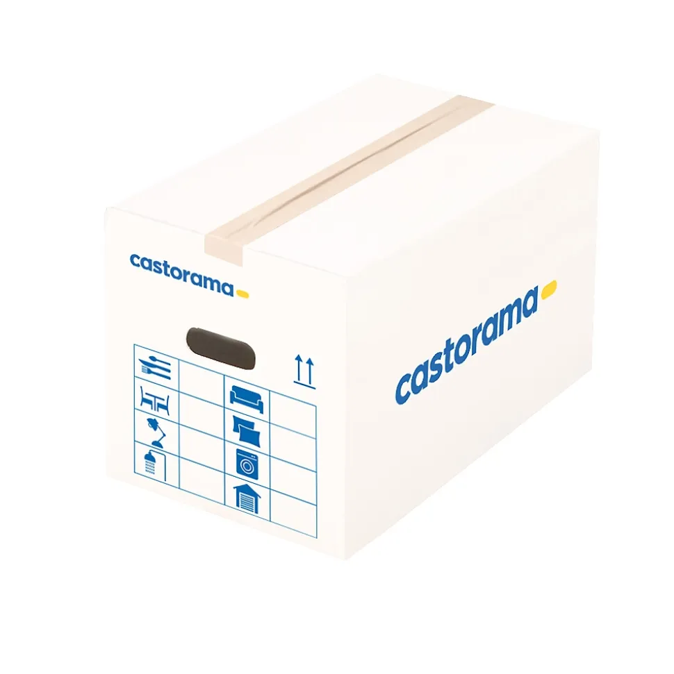 Carton de déménagement H. 32 cm x L. 47 x l. 33, capacité 50 L