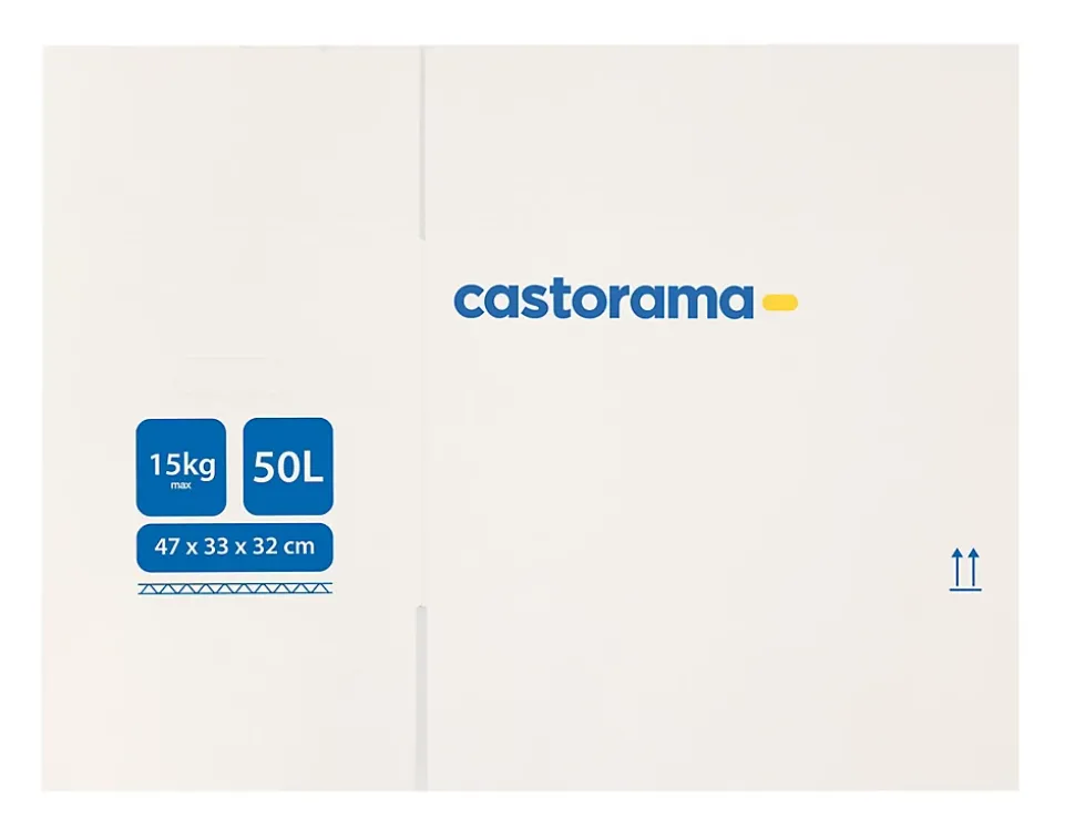 Carton de déménagement H. 32 cm x L. 47 x l. 33, capacité 50 L