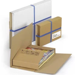 Carton d'emballage à plier 43 x 31 cm - Simple cannelure