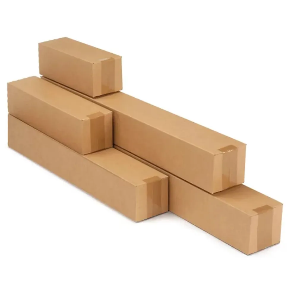 Carton d'emballage allongé 31 x 10.5 x 10.5 cm - Simple cannelure