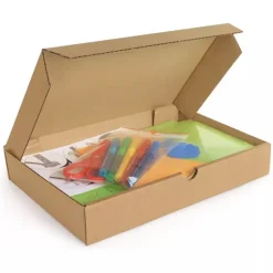 Carton d'emballage plat 46 x 36 x 5 cm - Simple cannelure