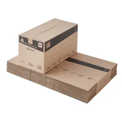 Carton déménagement livre avec poignées H. 30 x L. 60 x l. 30 cm, capacité 54 L Pack and Move vendu par 20 pièces
