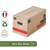 Cartons déménagement premium 54L (60 x 30 x 30 cm) et adhésifs offerts