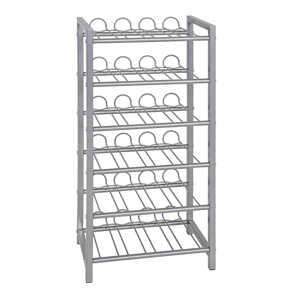 Casier à bouteilles en métal - H72 cm