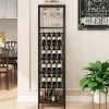 Casier à Bouteilles pour 16 Bouteilles, Anti-Basculement, Industriel, pour Cuisine, Bar, Salle à Manger