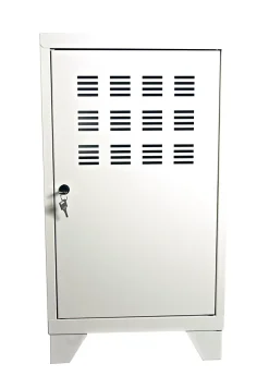 Casier de bureau en métal 1 porte avec pieds Snor blanc H. 74 x L. 40 cm