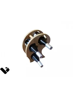 Cepcurva Range Bouteilles En Bois Pour 3 Bouteilles / Chêne