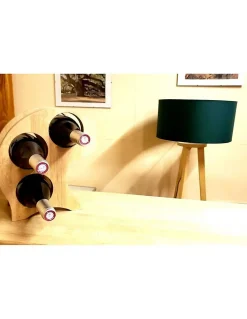 Cepcurva Range Bouteilles En Bois Pour 3 Bouteilles / Hêtre