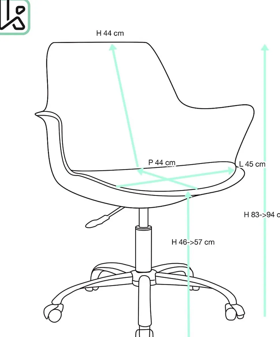 Chaise Bureau Design Coussin Accoudoirs Hauteur Réglable Pivotant Pied Métal Roulettes MOTO (noir)