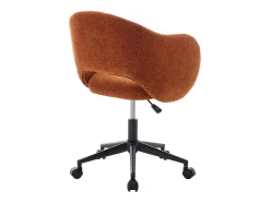 Chaise de bureau - Tissu texturé - Terracotta - ACACILIO