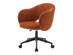 Chaise de bureau - Tissu texturé - Terracotta - ACACILIO