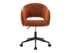 Chaise de bureau - Tissu texturé - Terracotta - ACACILIO