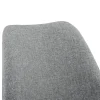 Chaise de Bureau Atherton à Roulettes Réglable en Hauteur Gris Clair en.casa