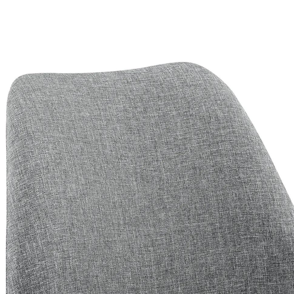 Chaise de Bureau Atherton à Roulettes Réglable en Hauteur Gris Clair en.casa