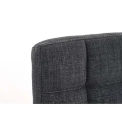 Chaise de bureau CLP Deli V2 tissu gris réglable en hauteur