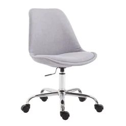 Chaise de bureau CLP Toulouse tissu gris hauteur réglable