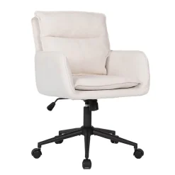 Chaise de bureau CORA Tissu Beige - réglable en hauteur