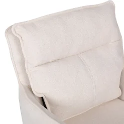 Chaise de bureau CORA Tissu Beige - réglable en hauteur