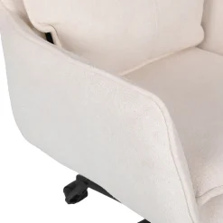 Chaise de bureau CORA Tissu Beige - réglable en hauteur