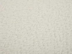 Chaise de bureau en tissu bouclette - Blanc et doré - LANCIEGA