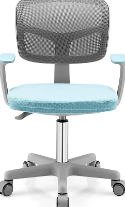 Chaise de Bureau Enfant Chaise étude avec Dossier Ergonomique et Siège Hauteur Réglable Capacité de Charge Max 150 Kg Bleu