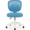 Chaise de bureau enfant MAYLA réglable en tissu mesh - Bleu