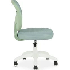 Chaise de bureau enfant MAYLA réglable en tissu mesh - Vert