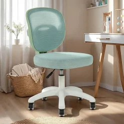 Chaise de bureau enfant MAYLA réglable en tissu mesh - Vert