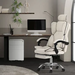 Chaise de bureau ergonomique réglable en hauteur fauteuil de direction pivotant