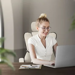Chaise de bureau ergonomique réglable en hauteur fauteuil de direction pivotant
