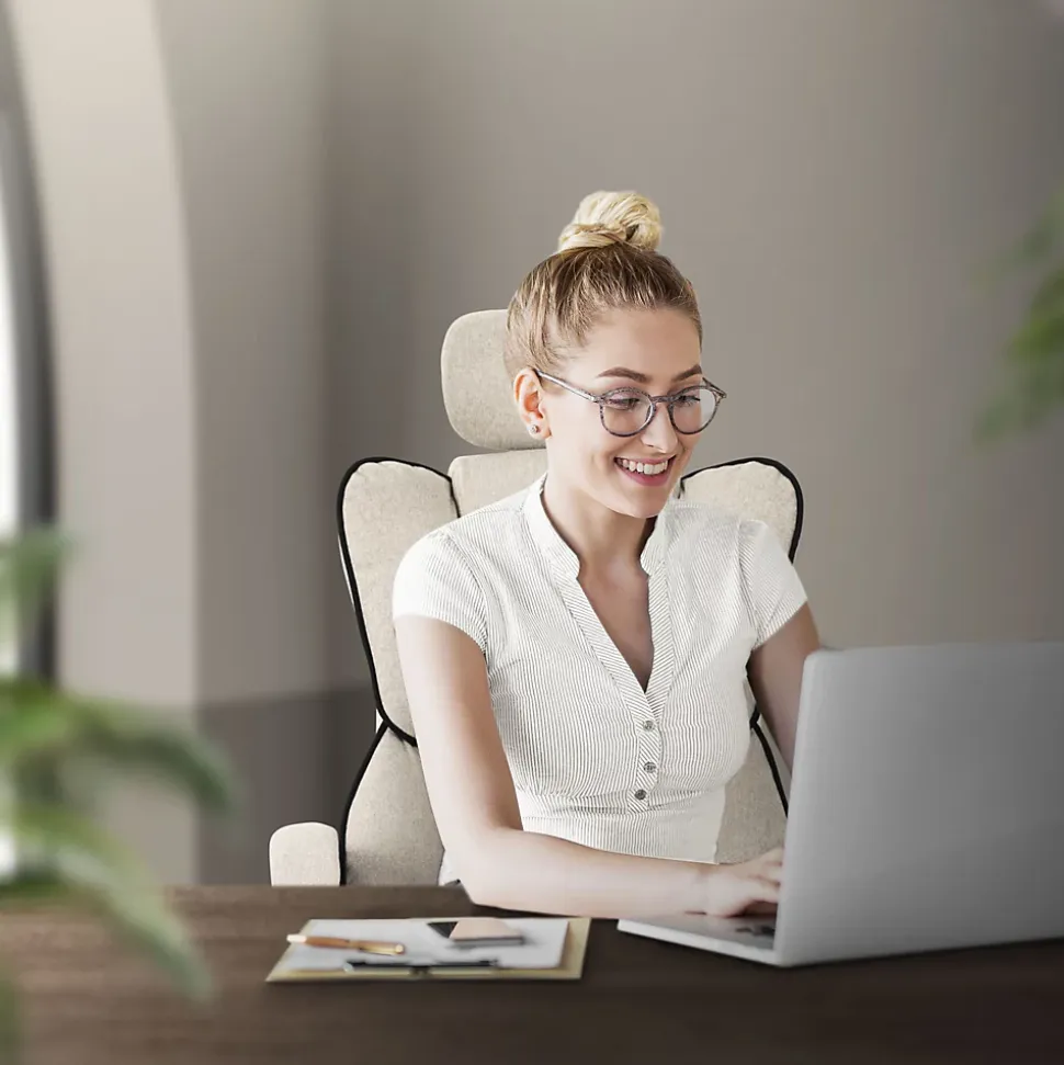 Chaise de bureau ergonomique réglable en hauteur fauteuil de direction pivotant