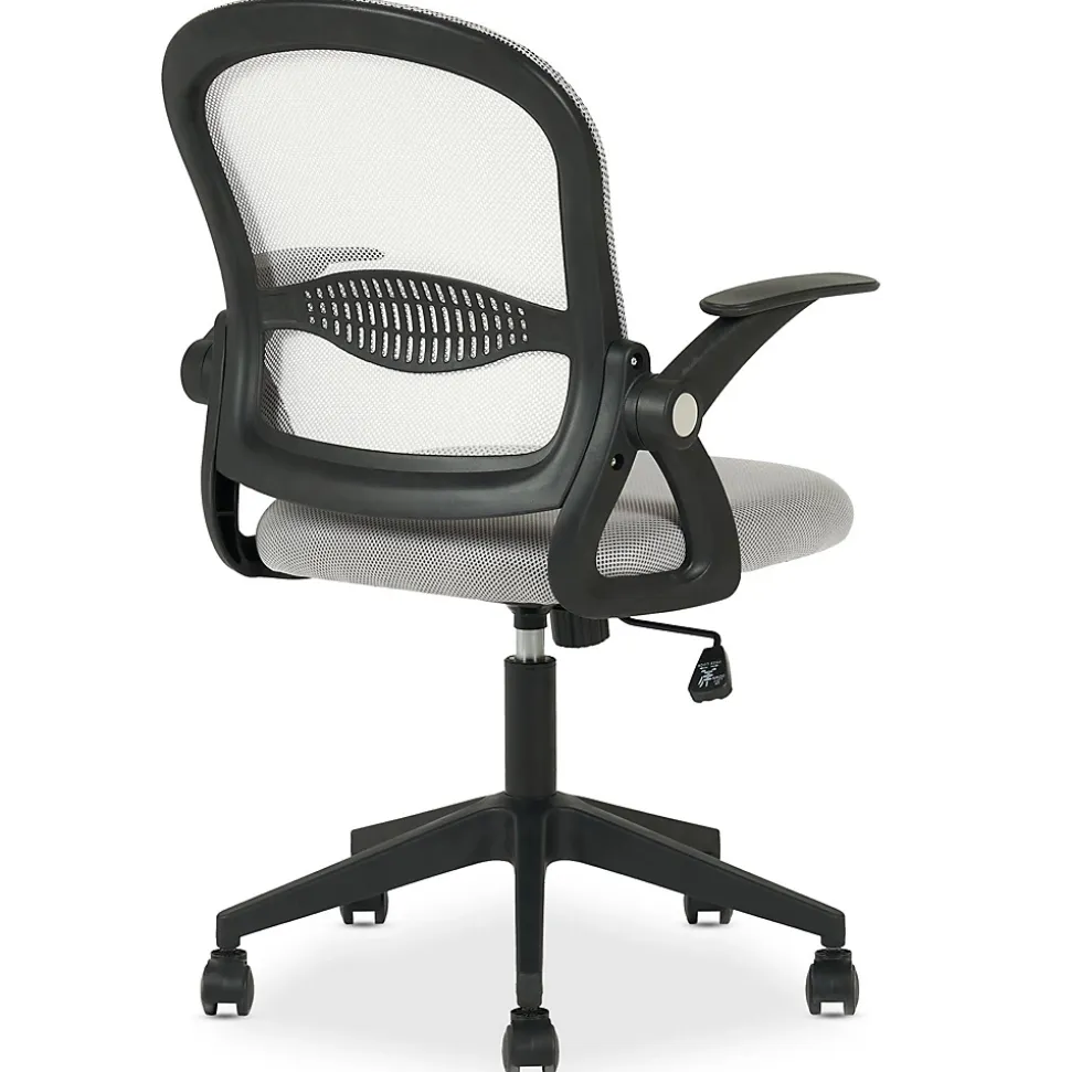 Chaise de bureau ergonomique EREN réglable en tissu mesh - Gris