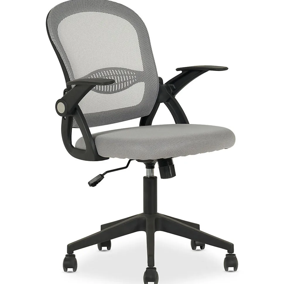 Chaise de bureau ergonomique EREN réglable en tissu mesh - Gris