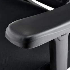 Chaise de bureau ergonomique avec repose-pieds Mankato, accoudoirs 3D, soutien lombaire, appui-tête, supporte jusqu'à 150 kg Noir