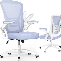 Chaise de bureau ergonomique En Maille Avec Soutien Lombaire, Accoudoirs Réglables
