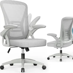 Chaise de bureau ergonomique En Maille Avec Soutien Lombaire, Accoudoirs Réglables