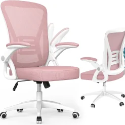 Chaise de bureau ergonomique En Maille Avec Soutien Lombaire, Accoudoirs Réglables