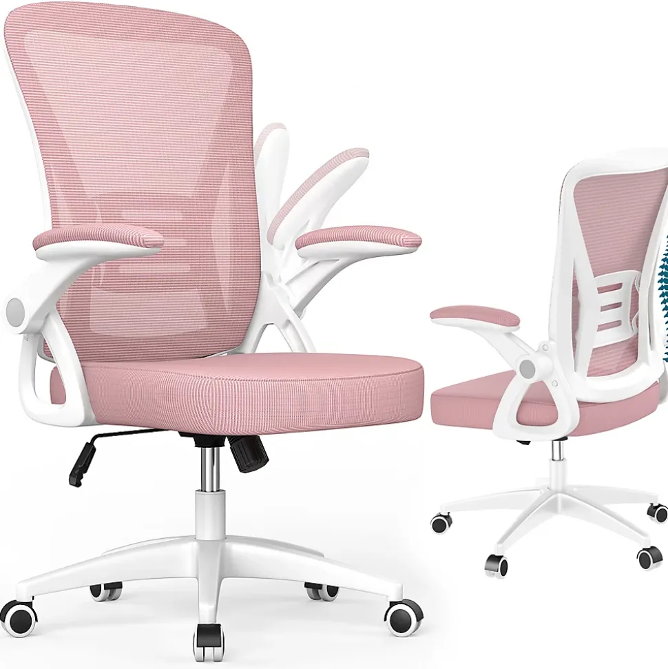 Chaise de bureau ergonomique En Maille Avec Soutien Lombaire, Accoudoirs Réglables