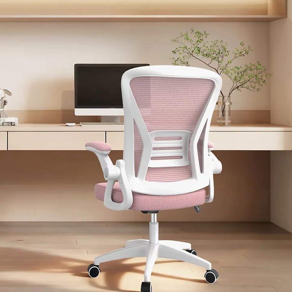 Chaise de bureau ergonomique En Maille Avec Soutien Lombaire, Accoudoirs Réglables