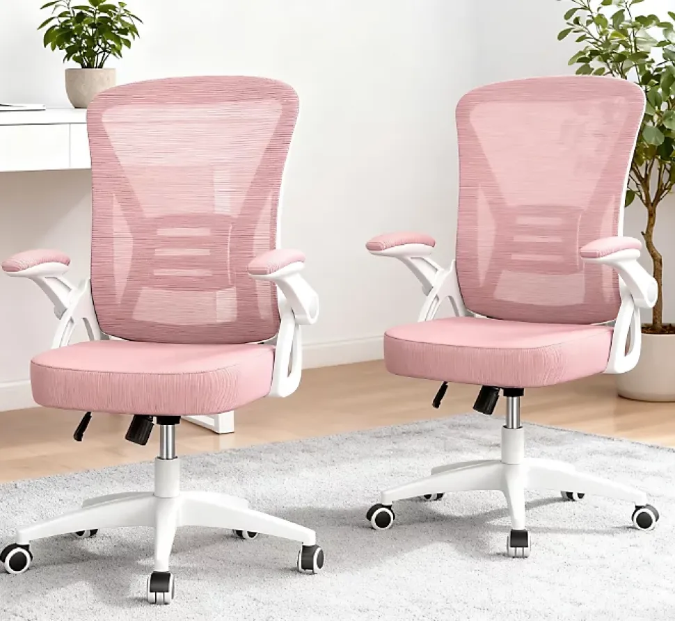 Chaise de bureau ergonomique En Maille Avec Soutien Lombaire, Accoudoirs Réglables