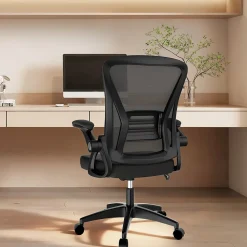 Chaise de bureau ergonomique En Maille Avec Soutien Lombaire, Accoudoirs Réglables
