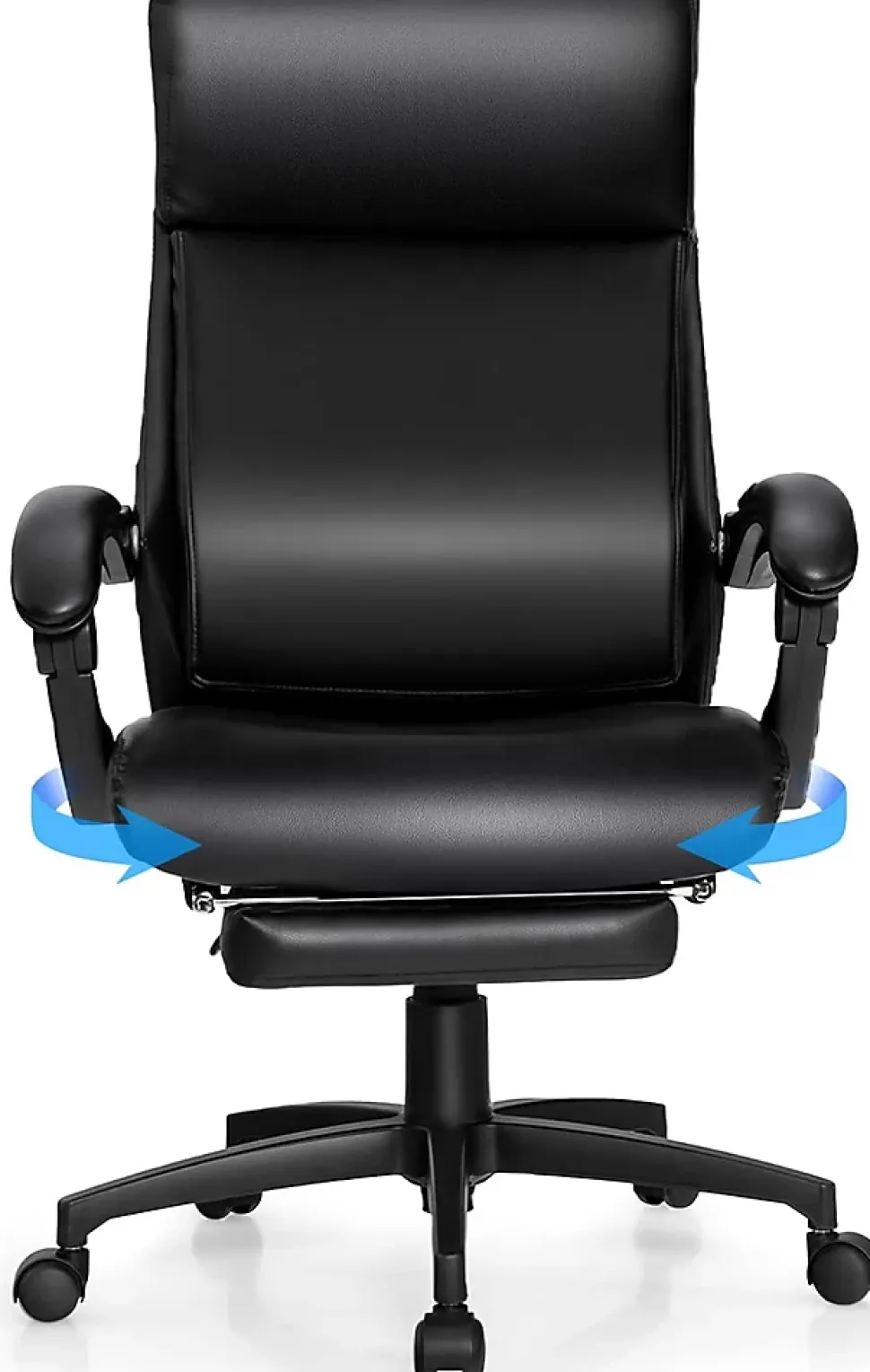 Chaise de Bureau Fauteuil de Bureau Ergonomique pour Ordinateur Dossier Haut Capacité portante 150 kg Réglable de 105 à 145 Degrés