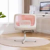 Chaise de bureau hauteur d assise 39-51 cm sans accoudoirs assise large rembourree pivotante 360