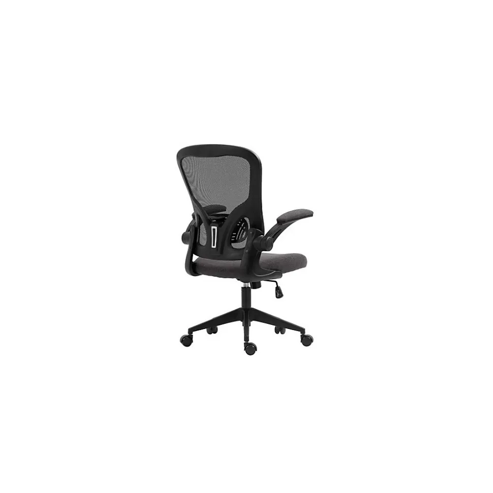 Chaise de bureau IPOLIST Tissu filet noir et gris Confort et modernité pour votre espace de travail