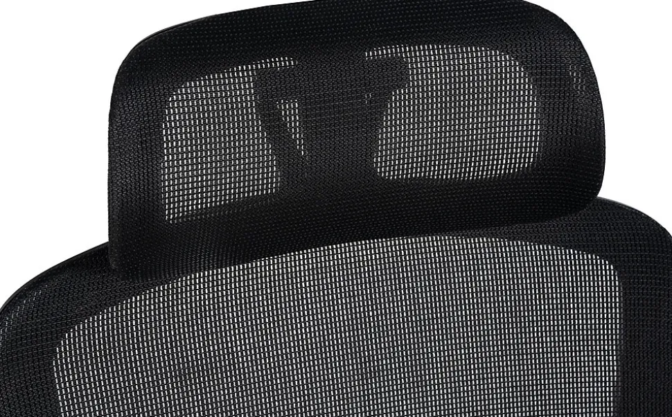 Chaise de bureau Newberg, Chaise de bureau ergonomique réglable en hauteur, Chaise pivotante jusqu'à 150 kg Noir